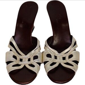 Anne Cole Metallic Sandals